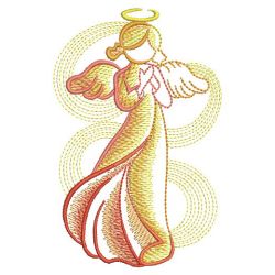 Sketched Angels 01(Lg) machine embroidery designs
