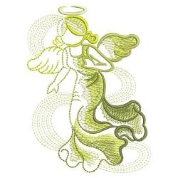 Sketched Angels 03(Lg) machine embroidery designs