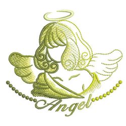 Sketched Angels 06(Md) machine embroidery designs