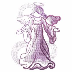Sketched Angels 10(Lg) machine embroidery designs