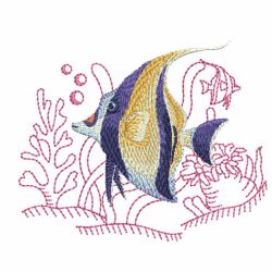 Tropical Fish In Coral 2 01(Sm) machine embroidery designs