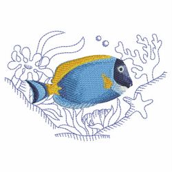Tropical Fish In Coral 2 02(Lg) machine embroidery designs