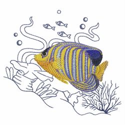 Tropical Fish In Coral 2 03(Lg) machine embroidery designs