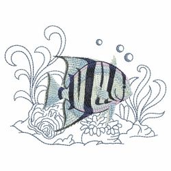 Tropical Fish In Coral 2 04(Lg) machine embroidery designs