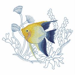 Tropical Fish In Coral 2 06(Lg) machine embroidery designs