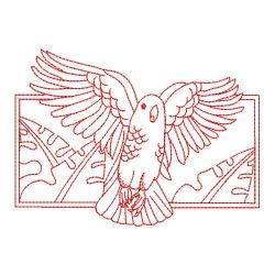 Redwork Rare Eyed Cockatoo 07(Md) machine embroidery designs