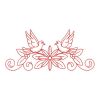 Redwork Christmas Dove(Md)