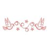 Redwork Christmas Dove 03(Sm)