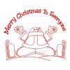 Redwork Christmas Animals 06(Sm)