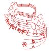 Redwork Christmas Singing Birds(Lg)