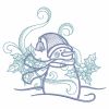 Snowman Outline 04(Lg)