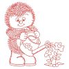 Redwork Baby Hedgehog(Lg)