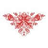 Redwork Rippled Roses 11(Sm)