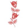 Redwork Rippled Roses 12(Lg)