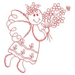 Redwork Country Angel 02(Lg) machine embroidery designs
