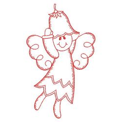 Redwork Country Angel 06(Md) machine embroidery designs