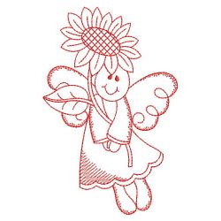 Redwork Country Angel 09(Sm) machine embroidery designs