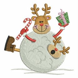 Rudolph Reindeer 09 machine embroidery designs