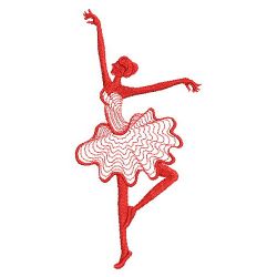 Redwork Ballerina Silhouettes 04(Md)