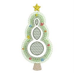 Artistic Christmas Trees 02 machine embroidery designs