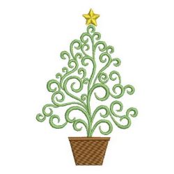 Artistic Christmas Trees 03 machine embroidery designs