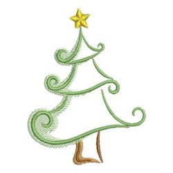 Artistic Christmas Trees 04 machine embroidery designs