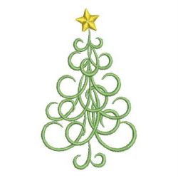 Artistic Christmas Trees 08 machine embroidery designs