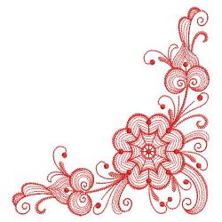 Redwork Rosemaling Decor 2 06(Sm) machine embroidery designs