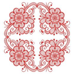 Redwork Rosemaling Decor 2 10(Sm) machine embroidery designs