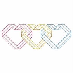 Colorful Heart Quilts 02(Md) machine embroidery designs