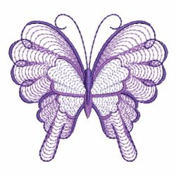 Rippled Butterflies 05 machine embroidery designs