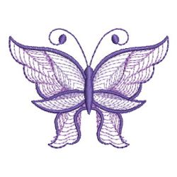 Rippled Butterflies 07 machine embroidery designs