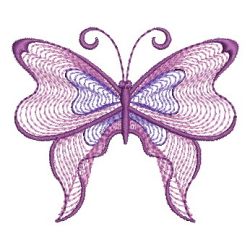 Rippled Butterflies 09 machine embroidery designs