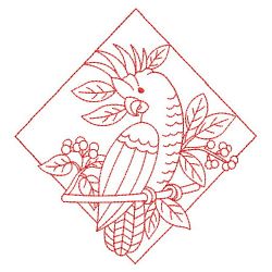 Redwork Parrots 2 04(Md) machine embroidery designs