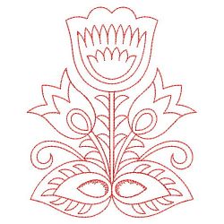 Redwork Polish Folk Art 02(Sm)