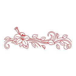 Redwork Flying Petal Borders 02(Md)