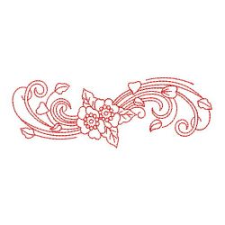 Redwork Flying Petal Borders 03(Md) machine embroidery designs