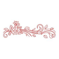 Redwork Flying Petal Borders 04(Md) machine embroidery designs