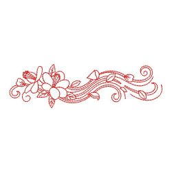 Redwork Flying Petal Borders 06(Md) machine embroidery designs