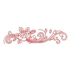 Redwork Flying Petal Borders 07(Sm) machine embroidery designs