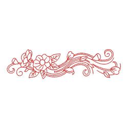 Redwork Flying Petal Borders 08(Md) machine embroidery designs