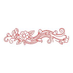 Redwork Flying Petal Borders 08(Lg) machine embroidery designs