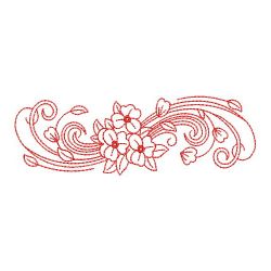 Redwork Flying Petal Borders 09(Md) machine embroidery designs