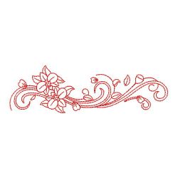 Redwork Flying Petal Borders 10(Md) machine embroidery designs