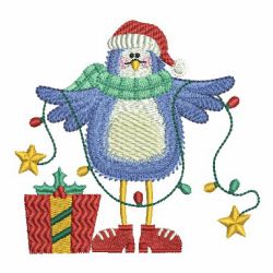 Christmas Blue Bird machine embroidery designs