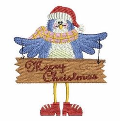 Christmas Blue Bird 11 machine embroidery designs