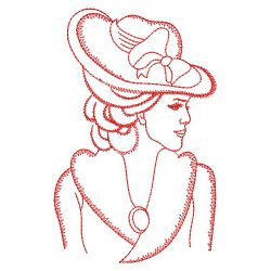 Redwork Glamour Girls 01(Sm) machine embroidery designs