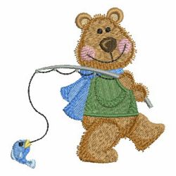 Fishing Bear 03 machine embroidery designs