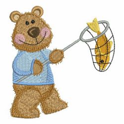 Fishing Bear 08 machine embroidery designs