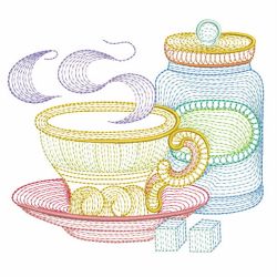 Rippled Tea Time 08(Md) machine embroidery designs